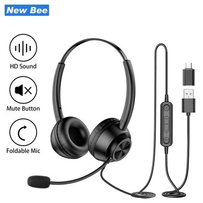 Casque USB avec microphone flexible