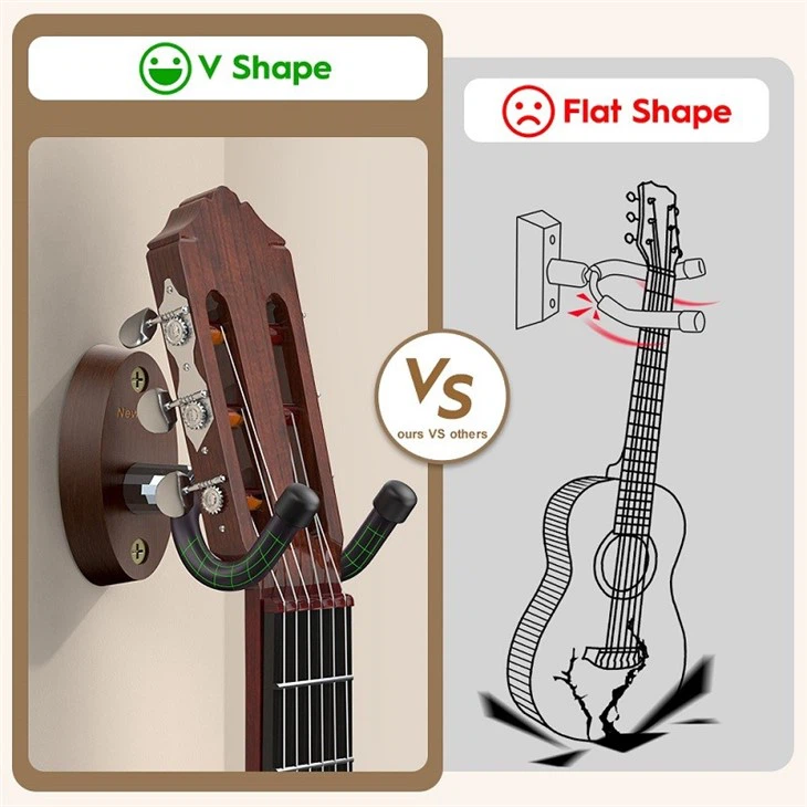 Wooden Guitar Wall Hanger